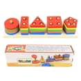 thumbnail image 3 of Bloques de colores para clasificar juguetes, bloques para niños, juego de clasificación, bloques de forma, clasificación de colores, bloques a juego, clasificación de juguetes, eficiencia óptima, 3 of 8