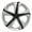 Chrome and Black, variant on Coast to Coast International 16 in Wheel Covers Chrome Plated Black, 4 Pack