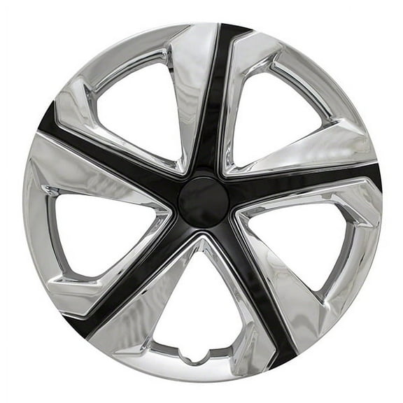 Coast to Coast International 16 in Wheel Covers Chrome Plated Black, 4 Pack