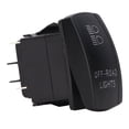 thumbnail image 3 of Ccdes Rocker Switch 5Pin On/Off Minus40°C To +85°C Heat Resistance DC12V/24V ABS Lamp Switch For Boat Yacht Automobile,Boat LED Switch,Lamp Switch, 3 of 8