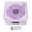 Violet, variant on Suodoka Record Player Style Speaker Wireless Vintage Small BT Speaker with Ambient Light Time Display For Bedrooms Living Rooms Offices Dark Green (6.30 inches / 16 cm)