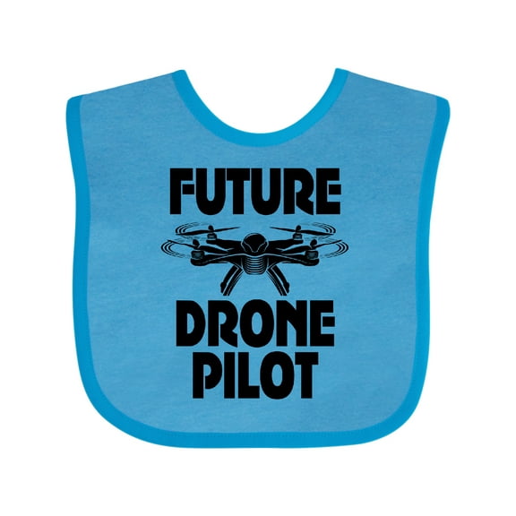Inktastic Future Drone Pilot Operator Boys or Girls Baby Bib