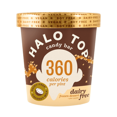 Halo Top, Non Dairy Candy Bar, Pint (8 count) (Top 10 Best Candy Bars)