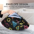 thumbnail image 4 of Yayeee Pillowcase Standard Size Set of 2 Satin Wrinkle Resistant Pillow Case, Black Neon Lightning, 4 of 7