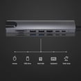 thumbnail image 3 of Adaptador de puerto Ethernet 8 en 1 USB C Hub 100m para computadora portátil Macbook Notebook Ehuebsd  Para estrenar, 3 of 5