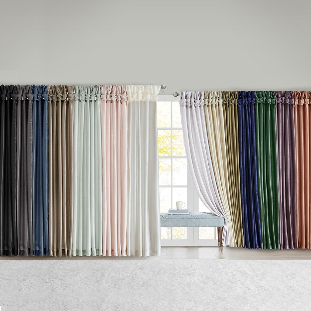 Twist Tab Lined Window Curtain Panel Champagne 50"x120"