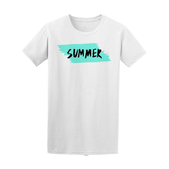 Summer Blue Brush Stroke T-Shirt Women -Image by Shutterstock, Female Large