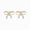 Yellow Gold Vermeil Plated Silver, variant on 1/20 Ct Diamond Bow Stud Earring for Women 14K Yellow Gold Vermeil on Sterling Silver