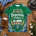 thumbnail image 2 of Bibifish Mens German Oktoberfest T Shirts Short Sleeve Crew Neck Bavaria Castle Print Tees Heritage Fest Holiday Wear Tops, 2 of 4