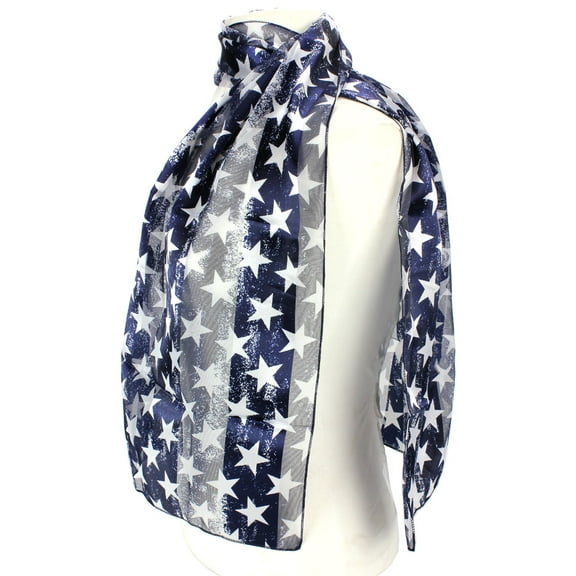 Scarf - Vintage Star Prints - SF-ON2031NV