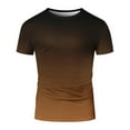 thumbnail image 4 of Krdevn Mens Shirts - Oversized T Shirt Men's Summer T Shirt Crew Neck Short Sleeve T Shirt with City Print Basic Shirts Men Loose Casual Shirts Sports Shirts,Mens Fall Shirts,Color:Coffee,Size:M, 4 of 5