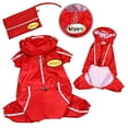 thumbnail image 3 of Klippo Pet KJK058SZ Raincoat Bodysuit With Reflective Stripes & Matching Pouch - Small, 3 of 3