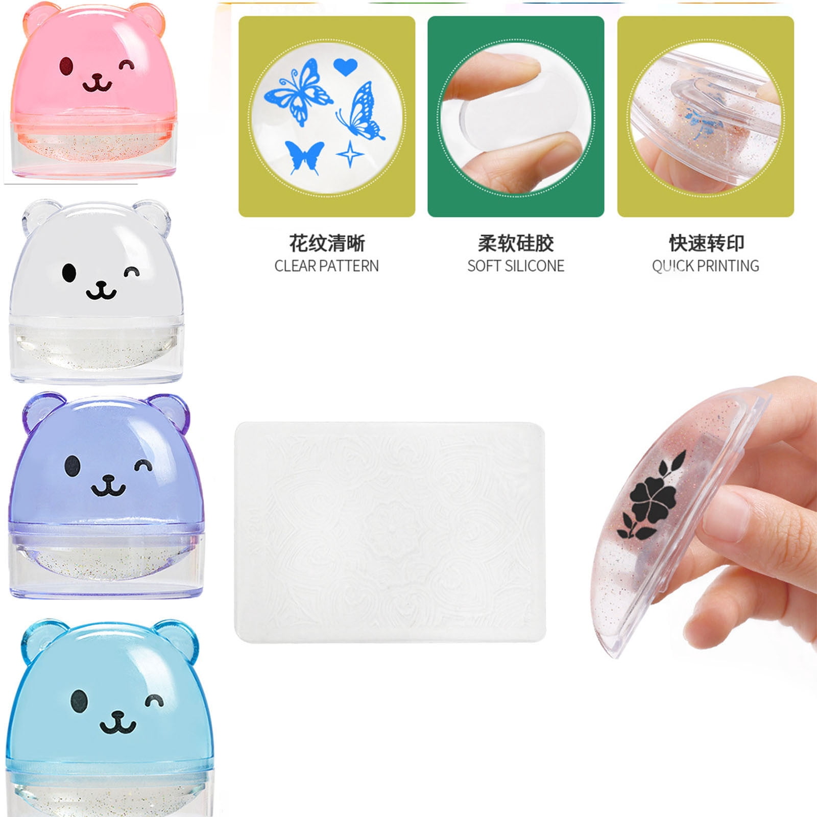 Tweezers Tinkering Nail Stamp Fingernail File Nail Polish Glitter Nail Design Wipes Paint Practice Hand for Nail Design Tweezers Bits for Nail Cutters Neon Nail Polish Accesories Tea