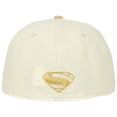 thumbnail image 5 of Superman Logo White Gold New Era 59Fifty Fitted Hat-7 7/8 Fitted, 5 of 6