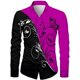 thumbnail image 1 of Camisa de hombre con estampado floral en HD de moda, color degradado, informal, para fiestas al aire libre, suave y cómoda, estilo nuevo, 1 of 6