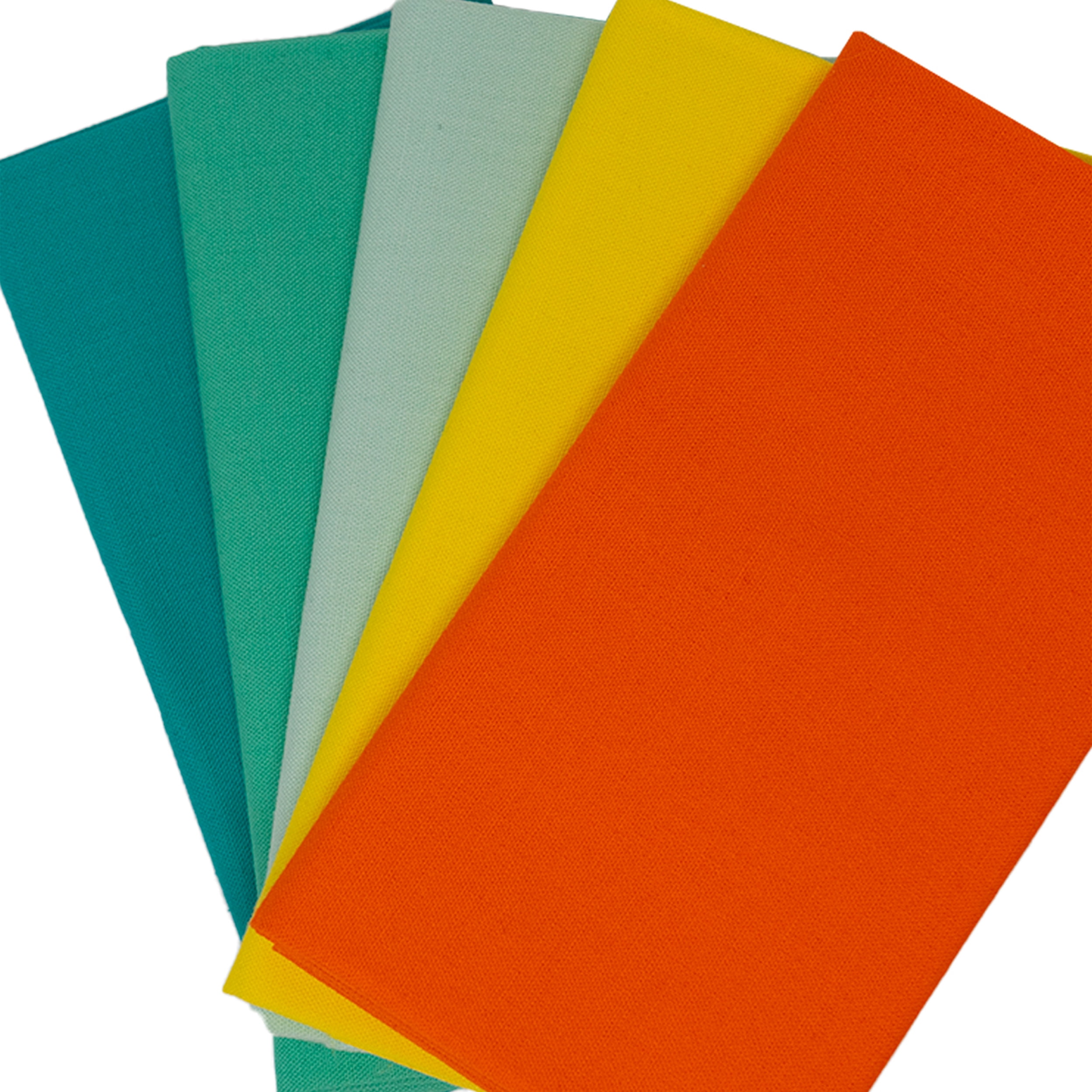 Singer, 100% Premium Cotton, Summer Fun Solid 5Pc Bundle