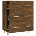 thumbnail image 3 of vidaXL Sideboard Smoked Oak 70x34x90 cm Engineered Wood, 3 of 5