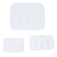 thumbnail image 3 of Kit de 3 moldes de resina con diseño exquisito, reutilizables, de silicona para púas de guitarra, para manualidades, llaveros, decoración, regalo, 3 of 14