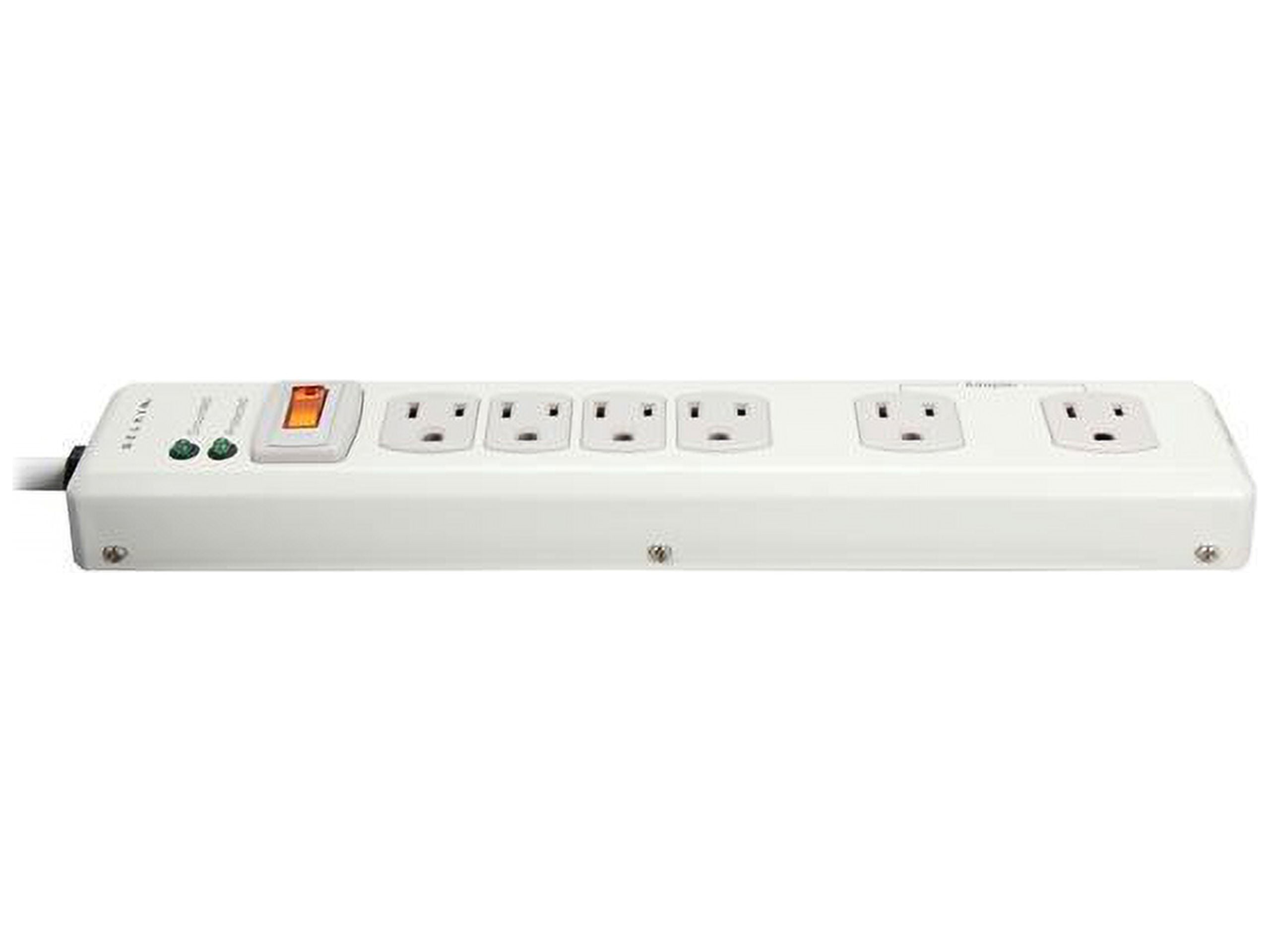 Belkin 6-Outlet Metal Power Strip Surge Protector, 6ft, Beige