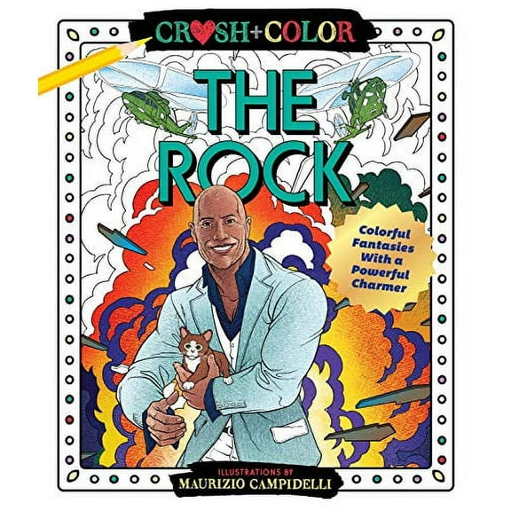 Crush Color Celebrity Coloring Book - Dwayne "The Rock" Johnson