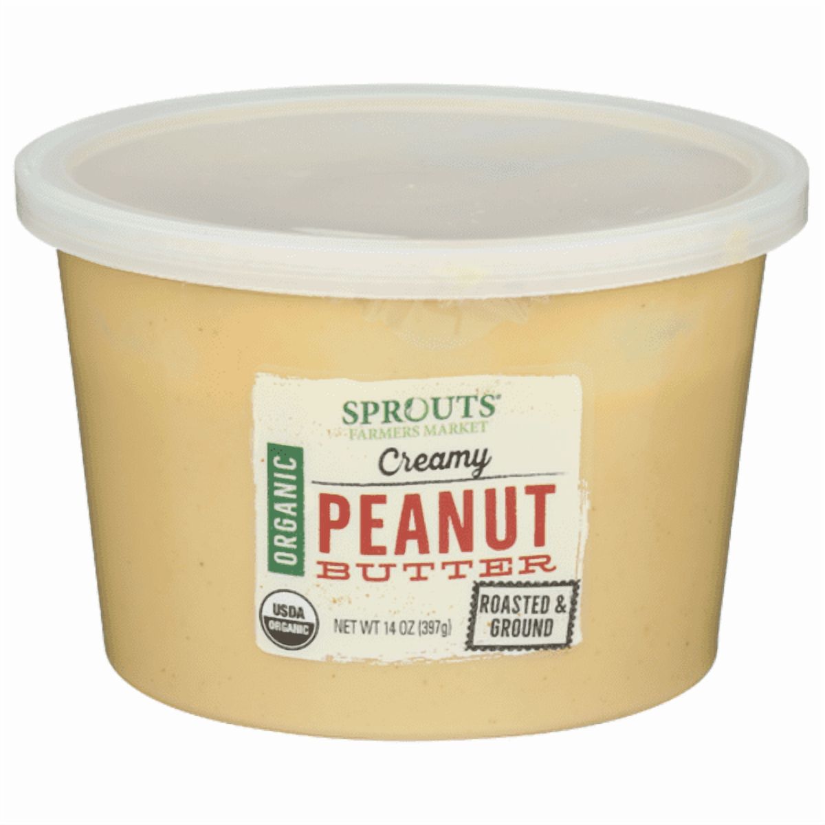 Sprouts Organic Creamy Peanut Butter 14 oz (Pack of 2)