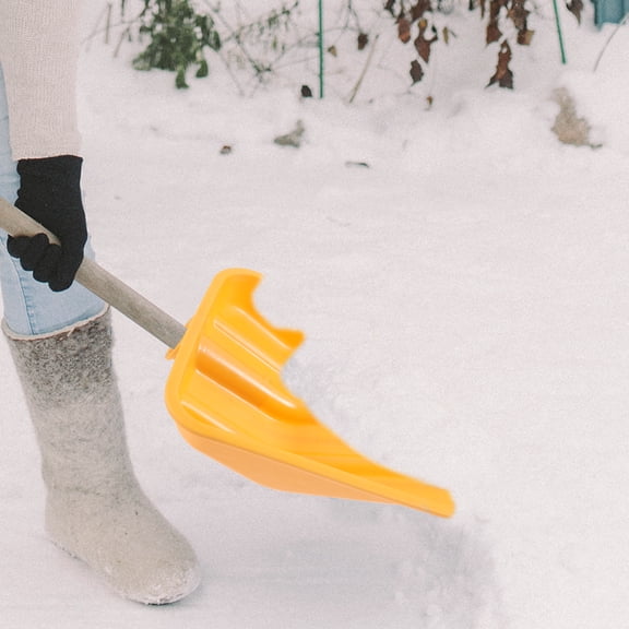 OFFIGAM 2-Pack Yellow Plastic Replacement Shovels for Snow Scoop, Ice, Shovel, Garbage, and Poultry Cleaning Tools