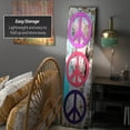 thumbnail image 3 of Oriental Furniture 6 ft. Tall Multi-Color Peace & Love Room Divider - 3 Panel, 3 of 5
