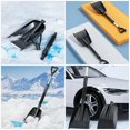 thumbnail image 3 of LOVEVER Winter Snow Shovel Portable Detachable Telescopic (black 9748) Car for Driveway Tool Travel Eva, 3 of 6
