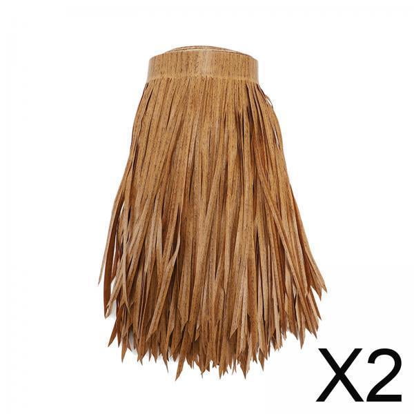 2 Rollos De Paja Para Techo De Imitación De Paja, Paneles Duraderos De Palma Para Jardín Y Patio.
