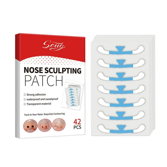 1 box of 42 stickers (A) $soug nose stickers, nose stickers, nose wing reduction, small nose, narrow nose, thin nose, invisible, can be used for COS