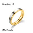 thumbnail image 4 of maskred Couple Ring Fingers Pendent Fashion Jewelry Rustproof Exquisite Rustproof No Burrs Smooth Engagement Sweet Gift Type 8 4MM, 4 of 6