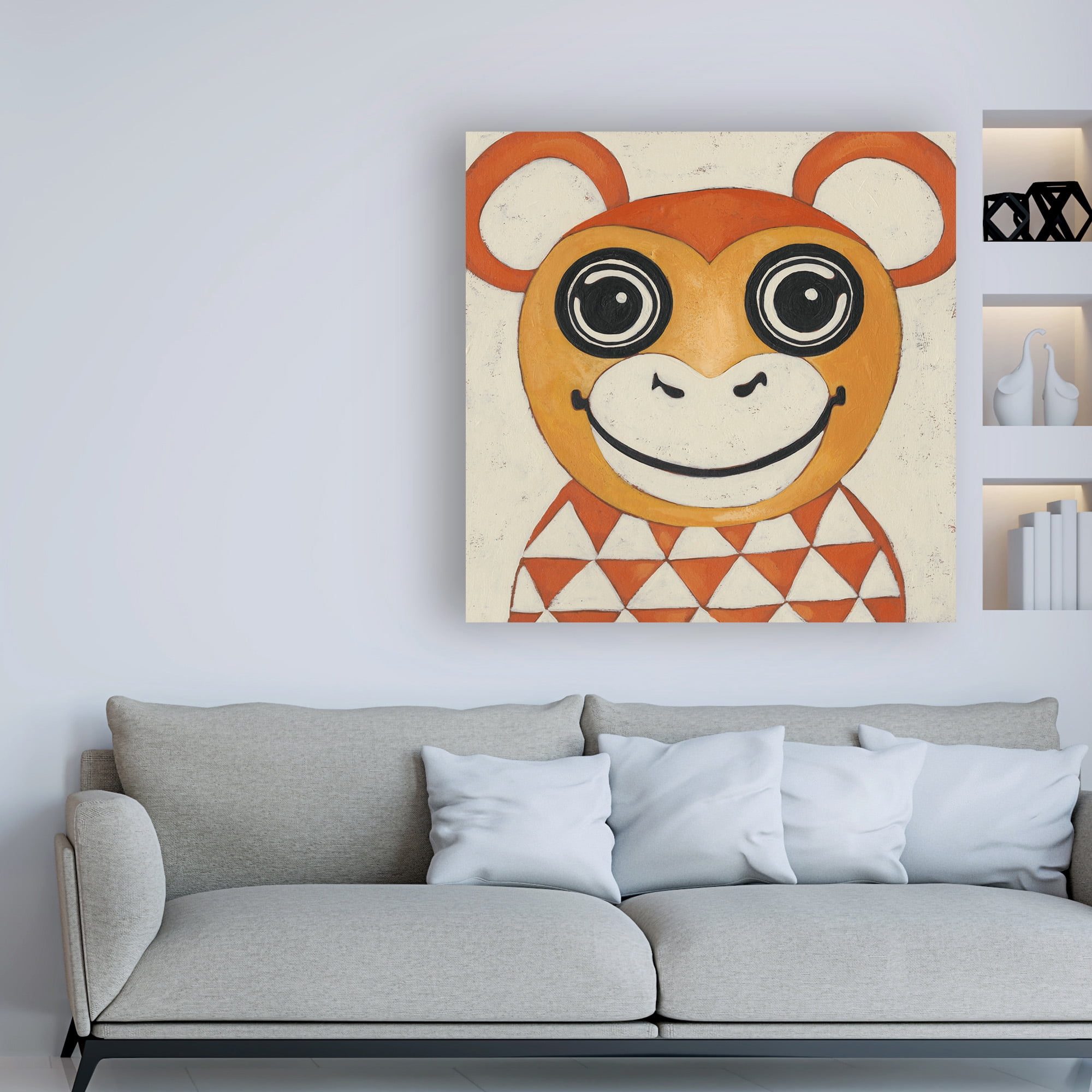 Trademark Fine Art 'Zoo Portrait I' Canvas Art by Chariklia Zarris