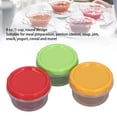 thumbnail image 4 of 1 Cup Containers, Round Plastic Food Containers Stackable with Lid for Snack Salad Dressing, 4 of 8