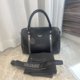thumbnail image 2 of Z@V 2023 Nuevo patrón de lichi negro Bolso bandolera de cuero genuino para mujer Bolso tipo cubo, 2 of 5