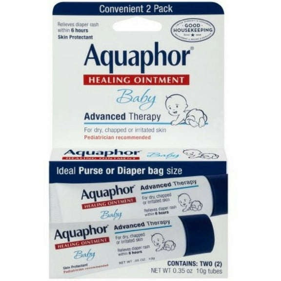 Aquaphor Baby Healing Ointment Advanced Therapy 2 tubes 0.35 oz (Pack of 3)