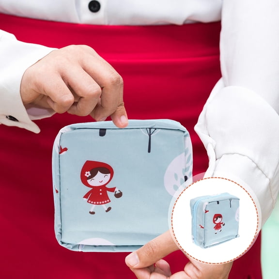 unbranded Porta Tampones Compacto Y Reutilizable Con De Cremallera Y Elegante