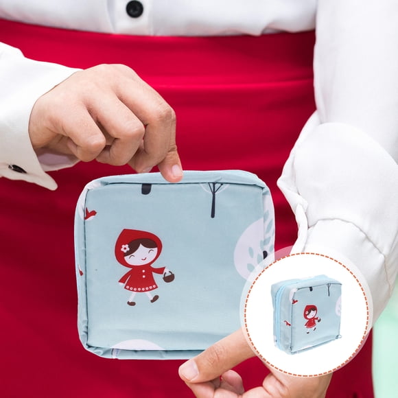 unbranded Porta Tampones Compacto Y Reutilizable Con De Cremallera Y Elegante