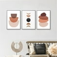thumbnail image 2 of 3pcs Boho Tropical Art Green Plants Canvas Wall Art Poster Abstract Sketch Line Leaves Painting Picture Aesthetic Bedroom Decor, 2 of 5