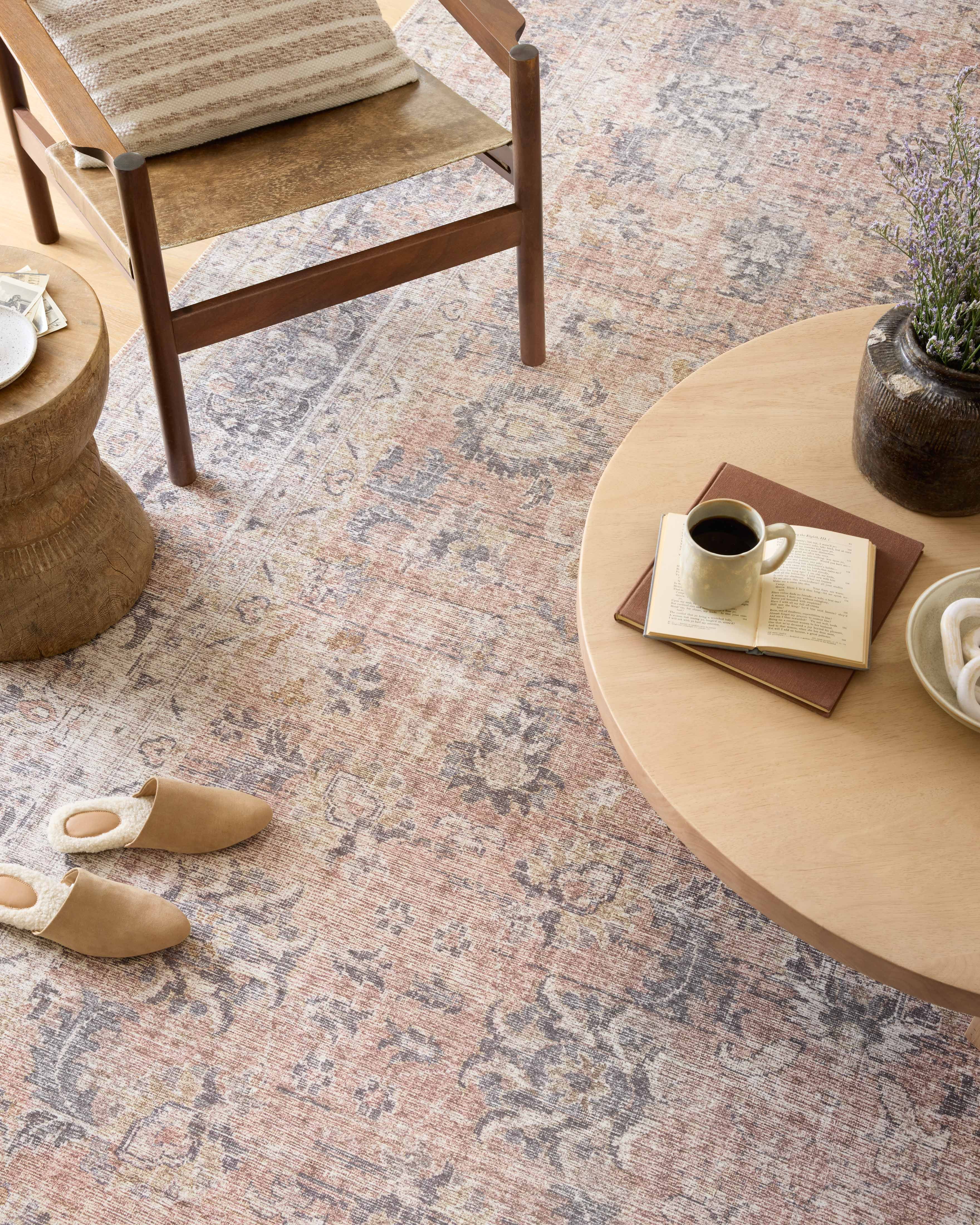 Loloi Skye Blush / Grey 2'-0" x 5'-0" Area Rug