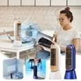 thumbnail image 4 of RoamHome Portable Corded Desk Fan Desktop Mini Fan Plug-in, Tabletop Personal Cooling Fans for Bedroom Office, High Appearance Gift for Students Workers (Blue), 4 of 5