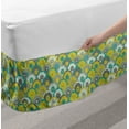 thumbnail image 2 of Geometric Bed Skirt, Mandala Motifs in Pastel Color Oriental Fish Scale Inspired Repeating Pattern, Elastic Bedskirt Dust Ruffle Wrap Around for Bedding Decor, 4 Sizes, Multicolor, by Ambesonne, 2 of 2