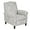 Grey, variant on Gracie Mills Liah Effortless Relaxation Push Back Recliner - GRACE-9951