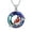 Cardinal-Blue, variant on Crystal Cremation Jewelry Hummingbird /Cardinal Circle of Life Urn Necklaces for Ashes for Women Men Keepsake Memorial Ashes Pendant Necklace