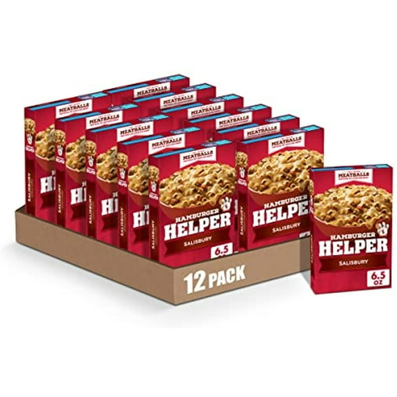 Betty Crocker Hamburger Helper, Salisbury, 6.2 Oz (Pack Of 12)