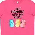 thumbnail image 4 of Inktastic Easter Just Hangin' with My Peeps Youth T-Shirt, 4 of 5