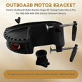 thumbnail image 4 of Electric Outboard Motor Bracket Hinge Kit Fishing Finder Mount Fits for 28lb 36lb 46lb 50lb Electri, 4 of 5