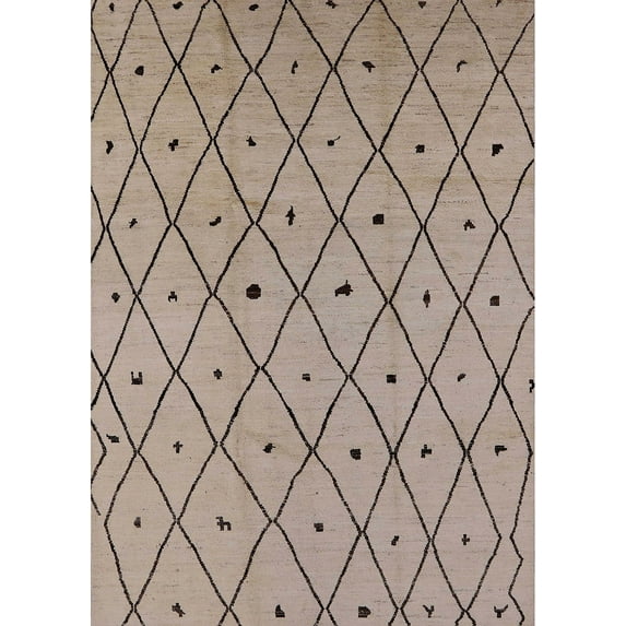 Ahgly Company Indoor Rectangle Mid-Century Modern Dark Almond Brown Solid Area Rugs, Swatch Sample