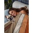 thumbnail image 3 of Burnt Orange Brown Flat Sheets Only California King Size, Soft Breathable Bed Top Sheets for Mattress, Farmhouse Vintage Wooden Luxury Bedding Flat Sheets for Home Hotel Bedroom Bed Protection, 3 of 9