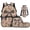 Tan Camo Bow, variant on Garronmavis Kids Girls Backpack and Lunch Box Set, 4-Piece School Bag Set Includes Backpack, Lunch Bag, Pencil Case, Water Bottle Bag, Soccer Glitter Bow Print Bookbag for Daily Elementary School Use