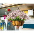 thumbnail image 3 of 20 Bundles Artificial Flowers Outdoor UV Resistant Faux Flowers No Fade Fake Plastic Plants Garden Porch Window Box Decorating (Pure White), 3 of 5